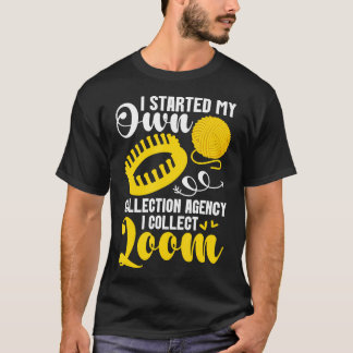 Vävmaskinsstickning Garnälskare Fiberkonstnär Vävm T Shirt