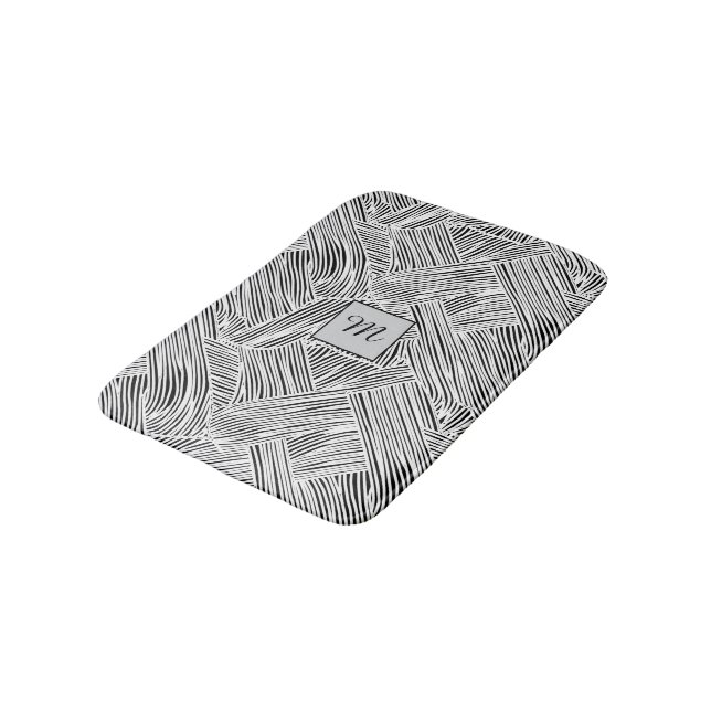 Vävmönsterdesignkonst  badrumsmatta (Vinklad)