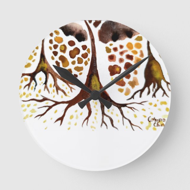 Vävnad med nervceller rund klocka (Framsida)