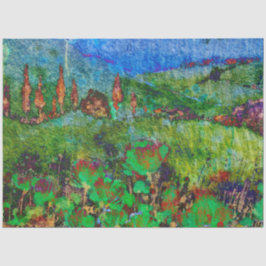 Vävnadspapper Decoupage Van Gogh Stil liggande