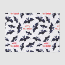 Vävnadspapper för Halloween fladdermus mönster