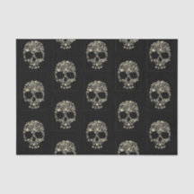 Vävnadspapper med nedre skalle