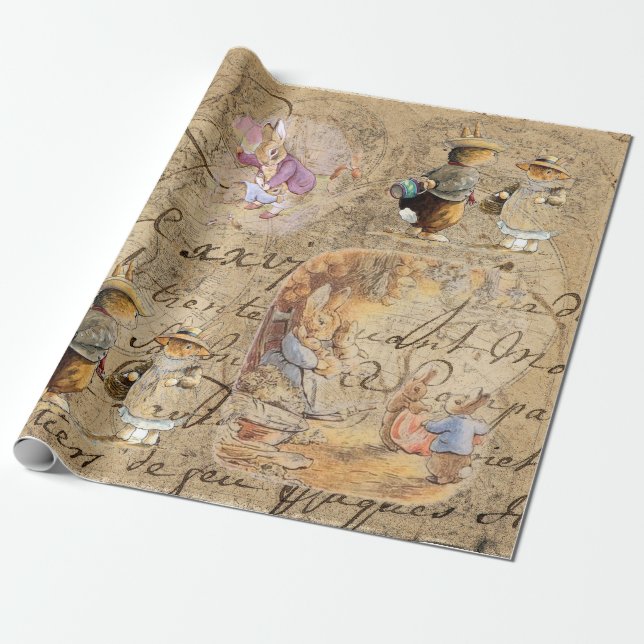 Vävnadspapper (samling4) presentpapper (Utrullad)