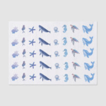 Vävnadspapper - sjöjungfru av havet