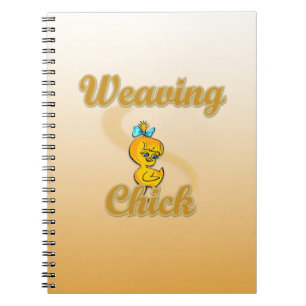 Vävning av Chick Anteckningsbok Med Spiral