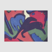 VÄVPAPPER FRANZ MARC HORSES