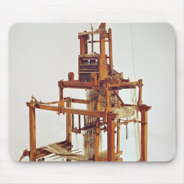 Vävstol som är designad vid Joseph Marie Jacquard Musmatta (Framsidan)