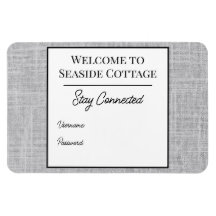 Vävt Airbnb Vacation Rental Wifi Magnet