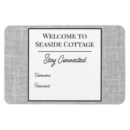 Vävt Airbnb Vacation Rental Wifi Magnet