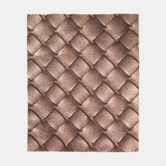 Vävt läder, brons färg bakgrund. fleecefilt