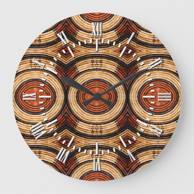 Vävt Trivet mönster Stor Klocka (Framsida)