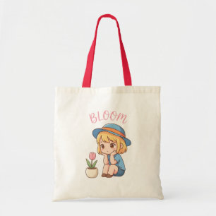 Väx Blomstra I Din Egen Tid Tjej Totebag Tygkasse
