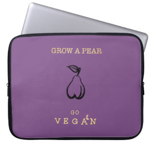 Väx en Pear - går Veganbärbar datorfodral