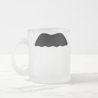 Väx ett ansikte för Moustache för Frostad Glasmugg