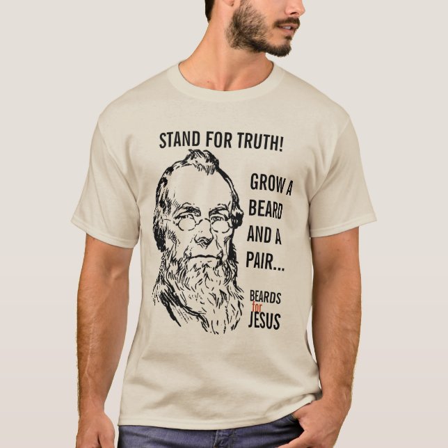 Väx ett skägg och en PARA! Tee Shirt (Framsida)