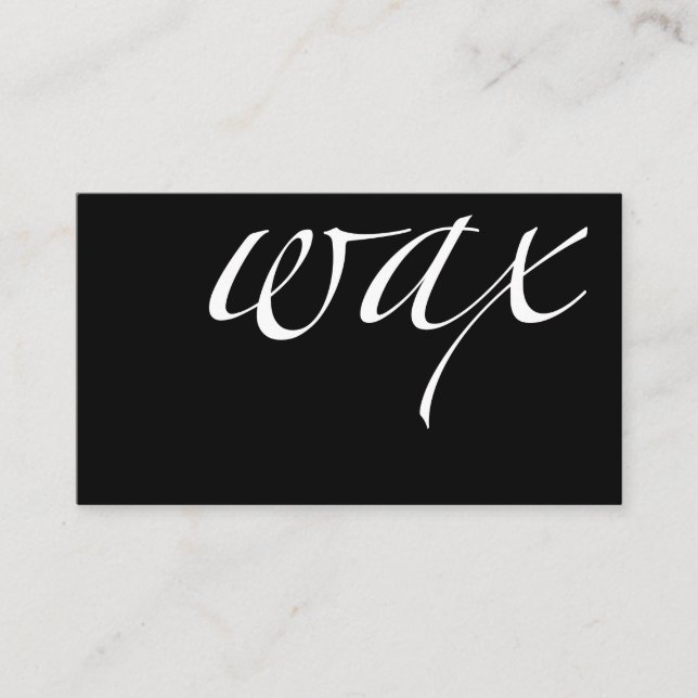 Vax: Förmånskort i Brasilien/Bikini Vax Lojalitetskort (Framsida)