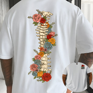 Väx genom det blommande citat botanisk inspiration t shirt