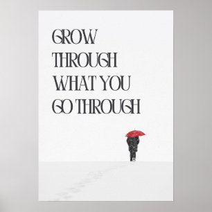 Väx genom det du går igenom. Motivation Poster
