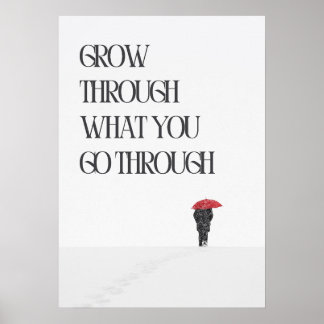 Väx genom det du går igenom. Motivation Poster