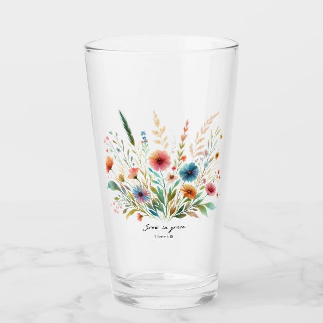 Väx i nåd blommande glaskopp (Framsida)