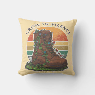 Väx i Tystnad Vintage Retro Natur Utomhus Kudd Kudde