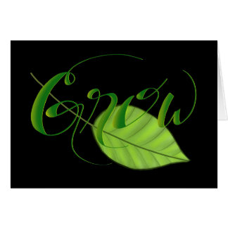 Väx kortet hälsningskort