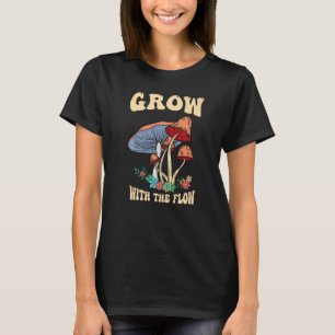 Väx Med Flödet Magiska Psilocybin Svampsorter Vint T Shirt