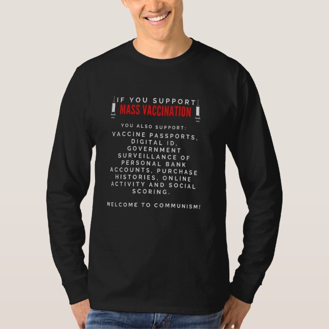 Vax mot massa t shirt (Framsida)