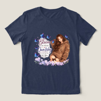 Väx på ditt eget sätt Fjärilsflicka T-shirt