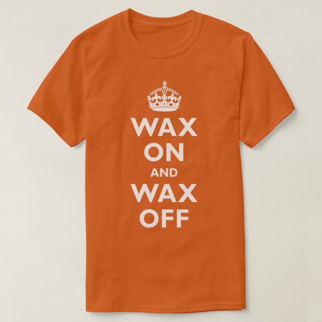 Vax på och Vax av T Shirt (Design framsida)