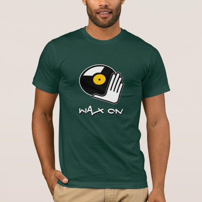 Vax på skrapaDJ-T-tröja T-shirt (Framsida)