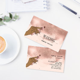 vax  rosa, kvinnohandvaxningstekniker busin visitkort