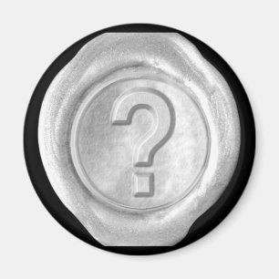 Vax säl, Monogram Magnet - Silver - Fet Stil - -