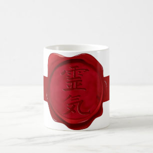 vax säl - REIKI Darkred rand Kaffemugg