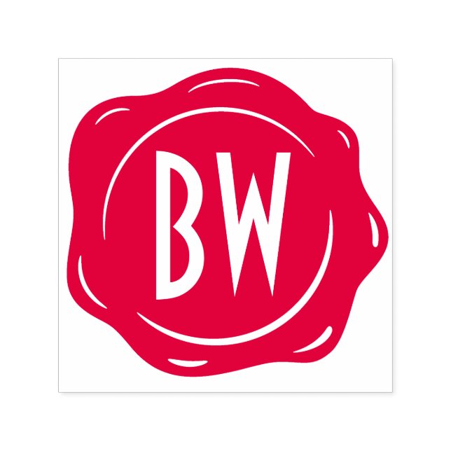 Vax sälmonogram Anpassa klassisk lyx Självfärgande Stämpel (Design)