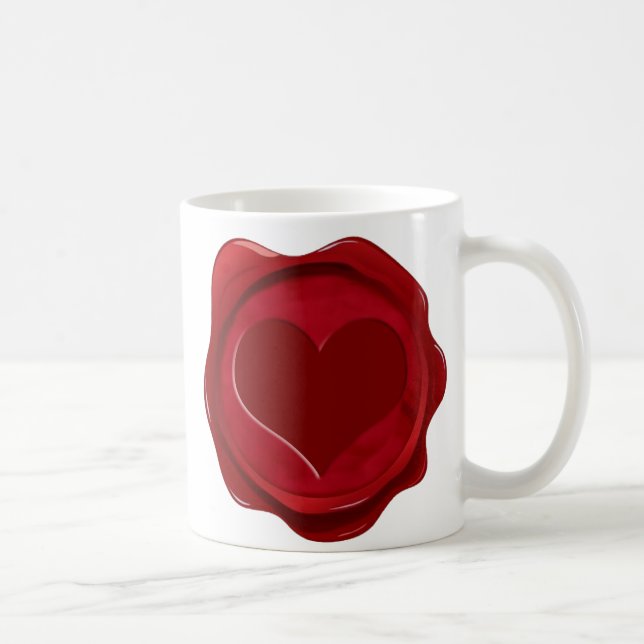VAX SEAL HEART | 2 x Kaffemugg (Höger)
