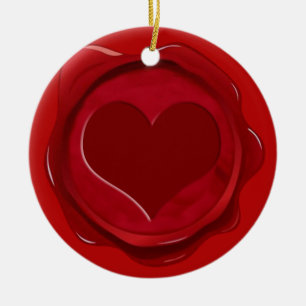 VAX SEAL HEART JULGRANSPRYDNAD KERAMIK
