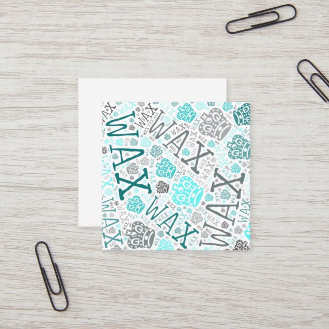 Vax tech  fyrkantigt visitkort (Fram/Back In Situ)