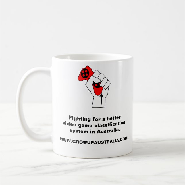 Väx upp Australien iMug 2,0 Kaffemugg (Vänster)