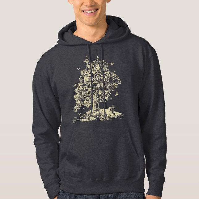 Väx upp Treehousehoodien Hoodie (Framsida)