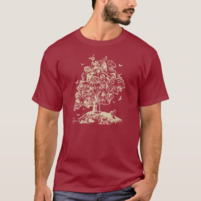 Väx upp Treehouseskjortan T-shirt (Framsida)