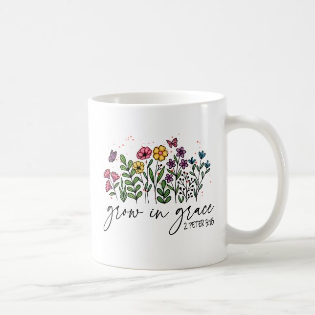 Växa i nåd kaffemugg (Höger)