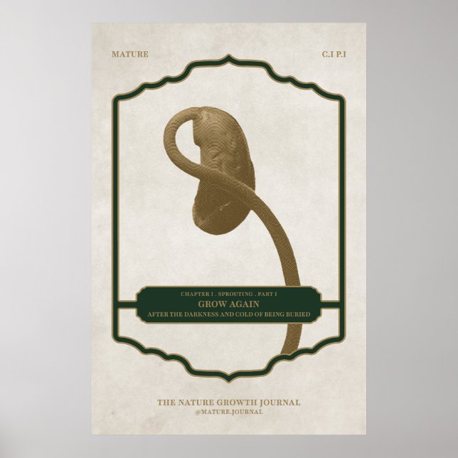 VÄXA IGEN - MATURE DESIGN JOURNAL POSTER (Framsidan)