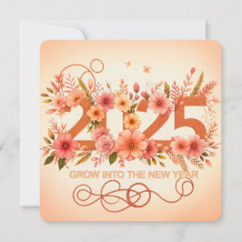 Växa in i det nya året julkort