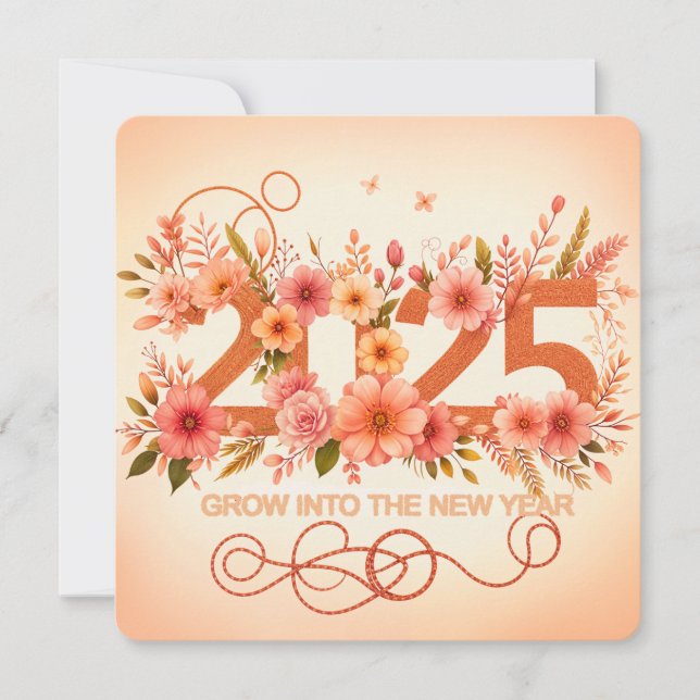 Växa in i det nya året julkort (Framsida)