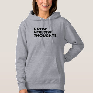 växa positiva tankar inspirerande typografi t shirt