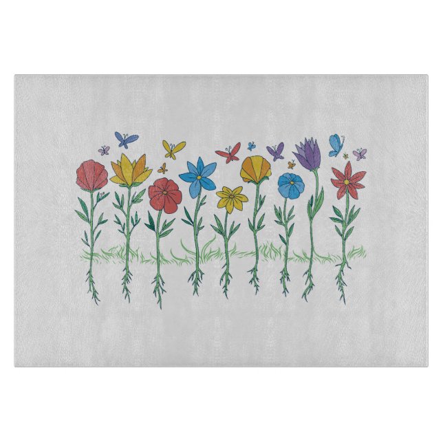 Växande blommor design (Framsidan)