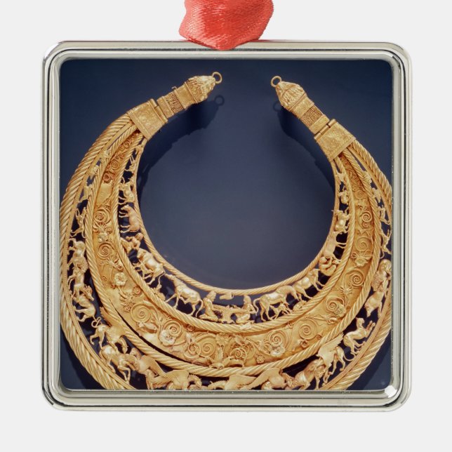 Växande formad bröstfena från Tolstaya Mogila Julgransprydnad Metall (Framsidan)