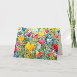 VÄXANDE HJÄRTAT ALLT-TILLFÄLLE/BLANKKORT TACK KORT