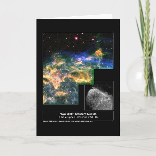 Växande Hubble för Nebula 6888 teleskop Kort (Framsida)